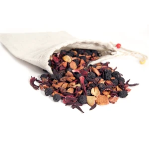 Hibiskus cięty w woreczku ofercie Midex Herbs. Idealne zioła do herbat