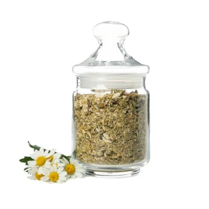 Camomile herbs in the jar. Midex Herbs offer